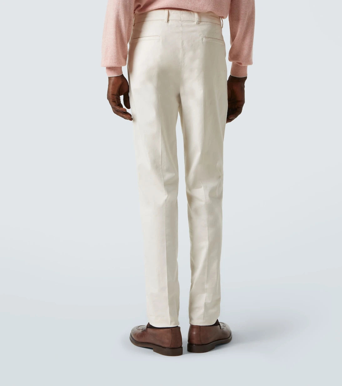 Brunello Cucinelli - Cotton-blend gabardine slim pants