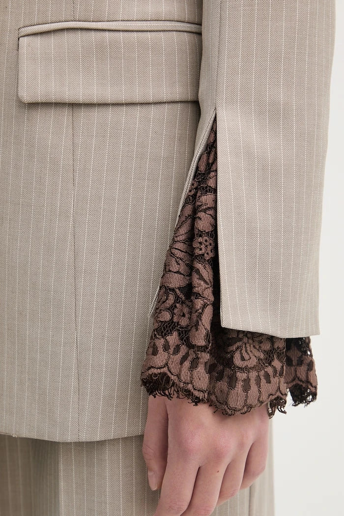 Haveone kadın çift düğmeli blazer ceket