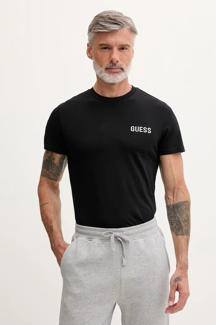 Guess Erkek Pamuk ve Elastanlı Tişört ANDREW