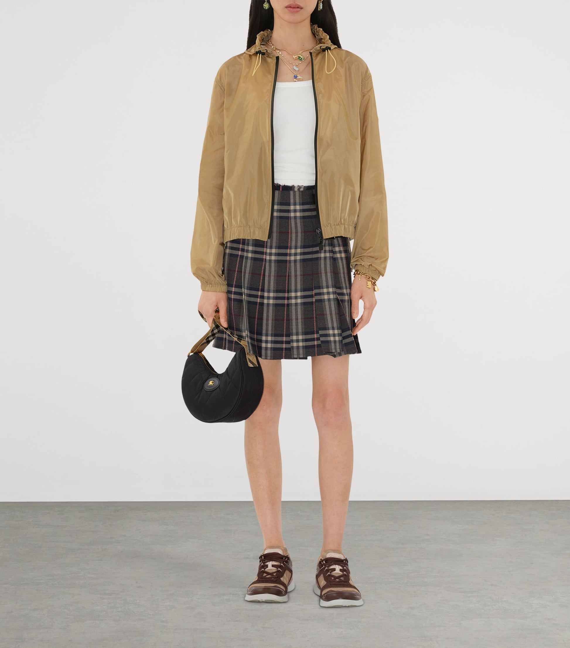 Black Horseshoe Cross-Body Bag