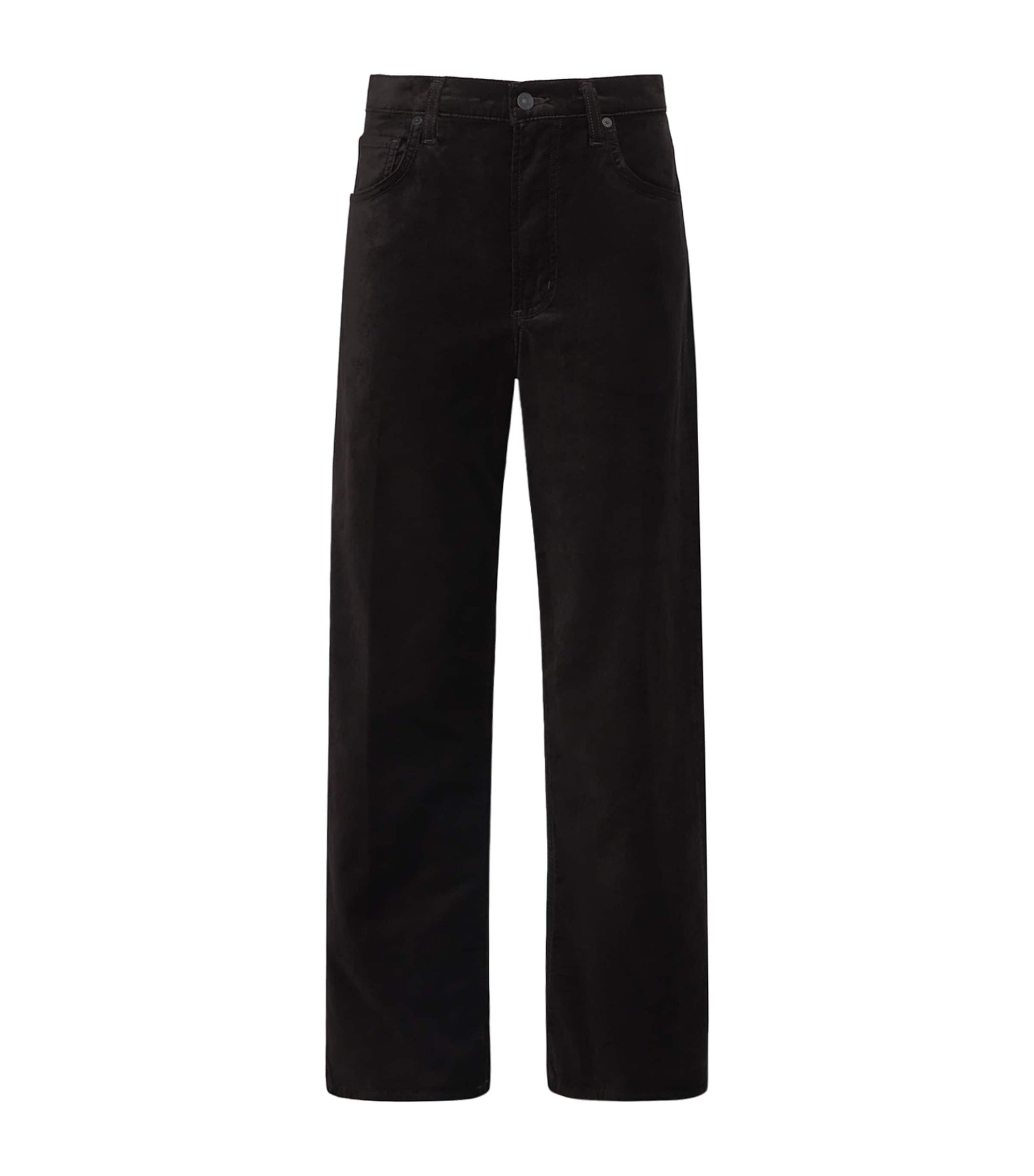 Citizens of Humanity Brown Velvet Ayla Baggy Trousers