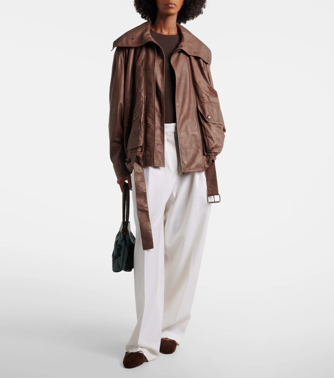 Herbert Levine - 24/7 shearling ballet flats