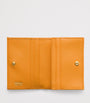 Prada Orange Small Saffiano Leather Bifold Wallet