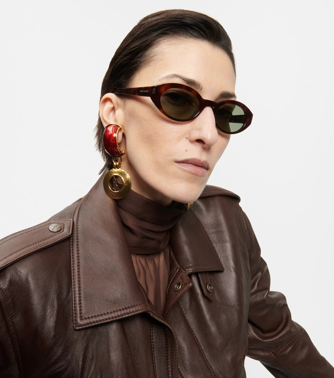 Saint Laurent - SL 567 oval sunglasses