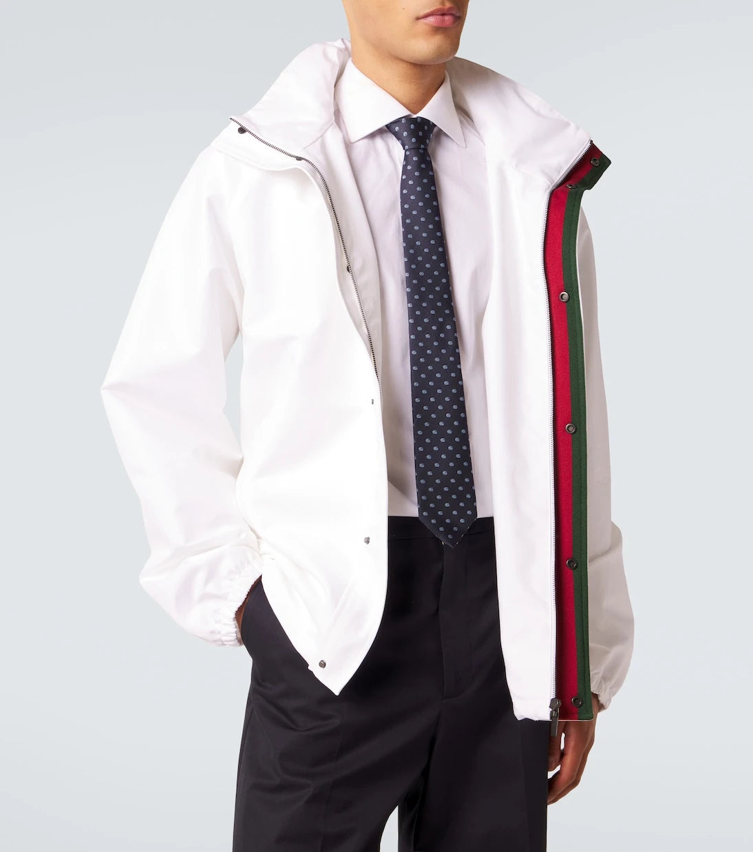 Gucci - Double G silk jacquard tie