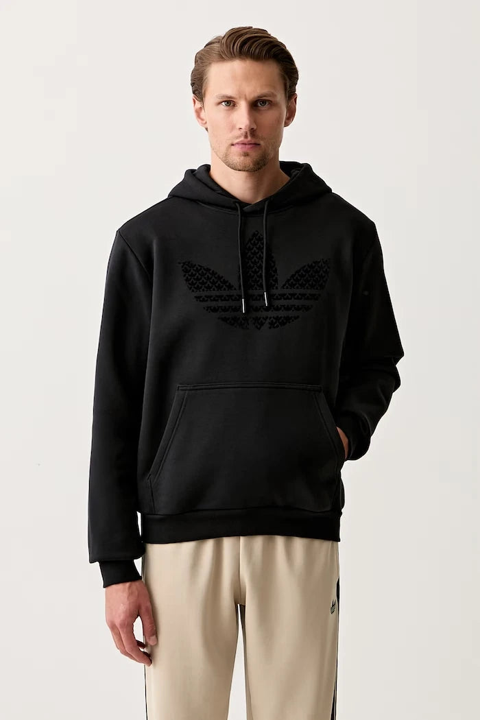 adidas Originals erkek pamuklu kapüşonlu sweatshirt MONOGRAM HD