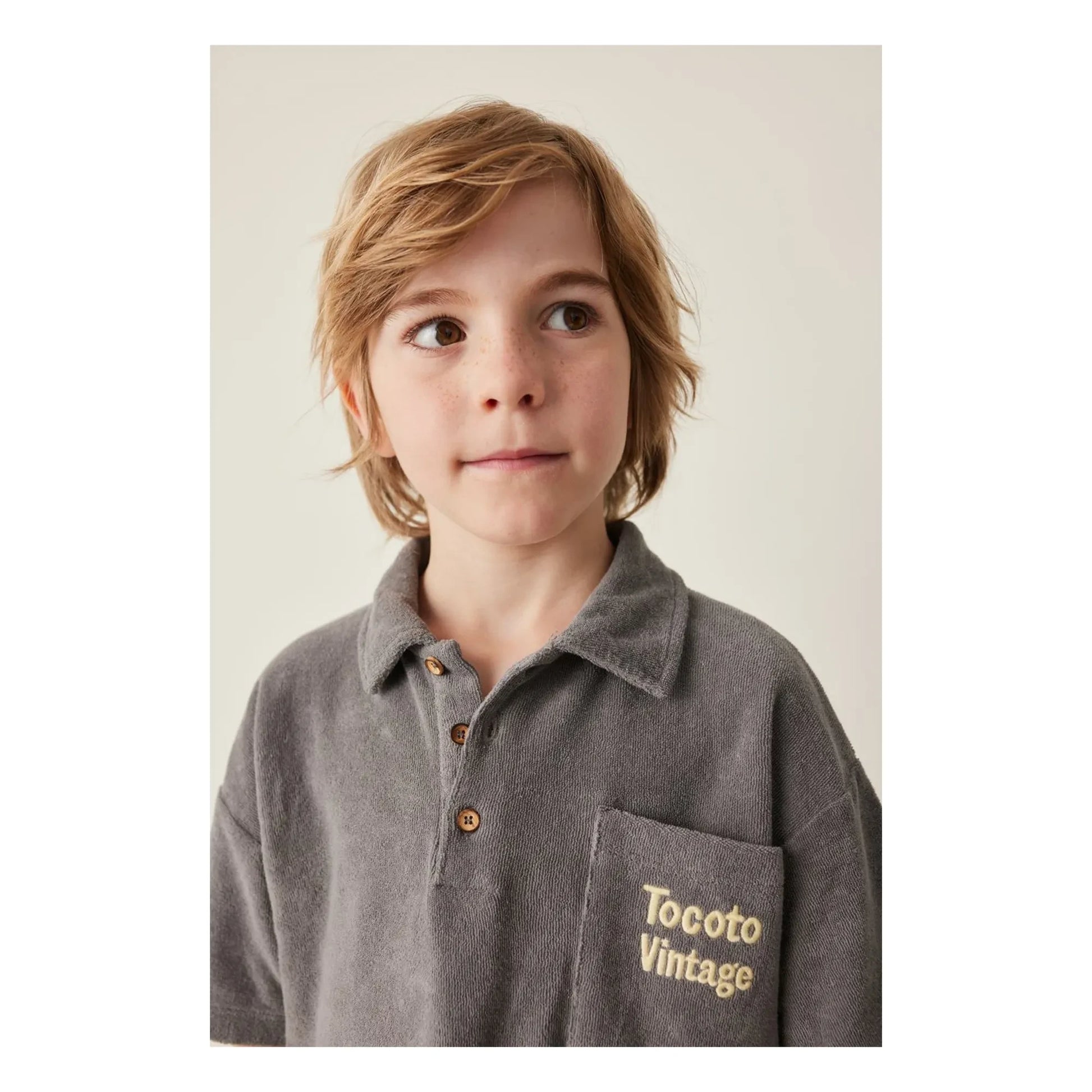 Tocoto Vintage - Sponge T-shirt | Charcoal grey