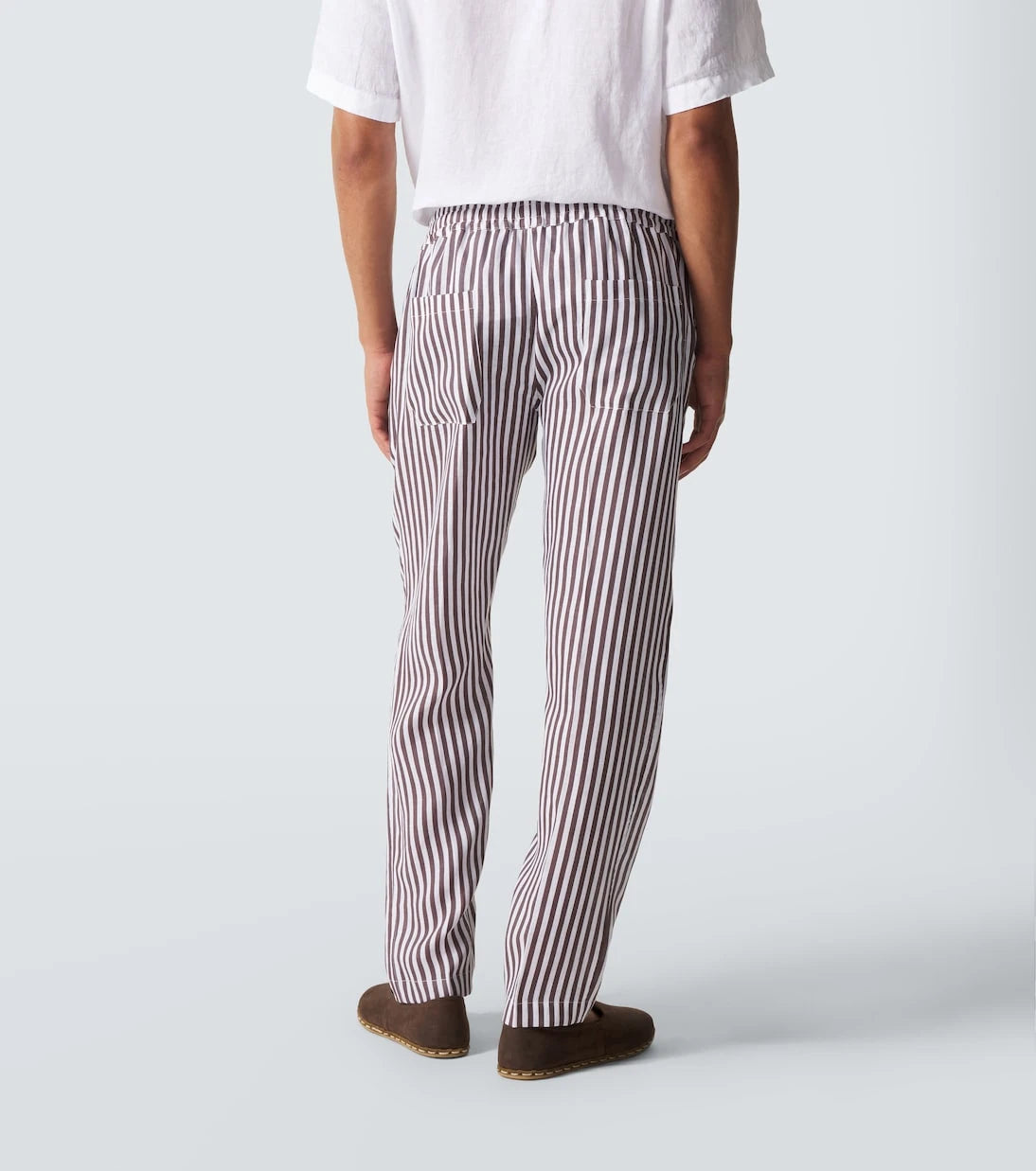 Fedeli - Striped linen straight pants