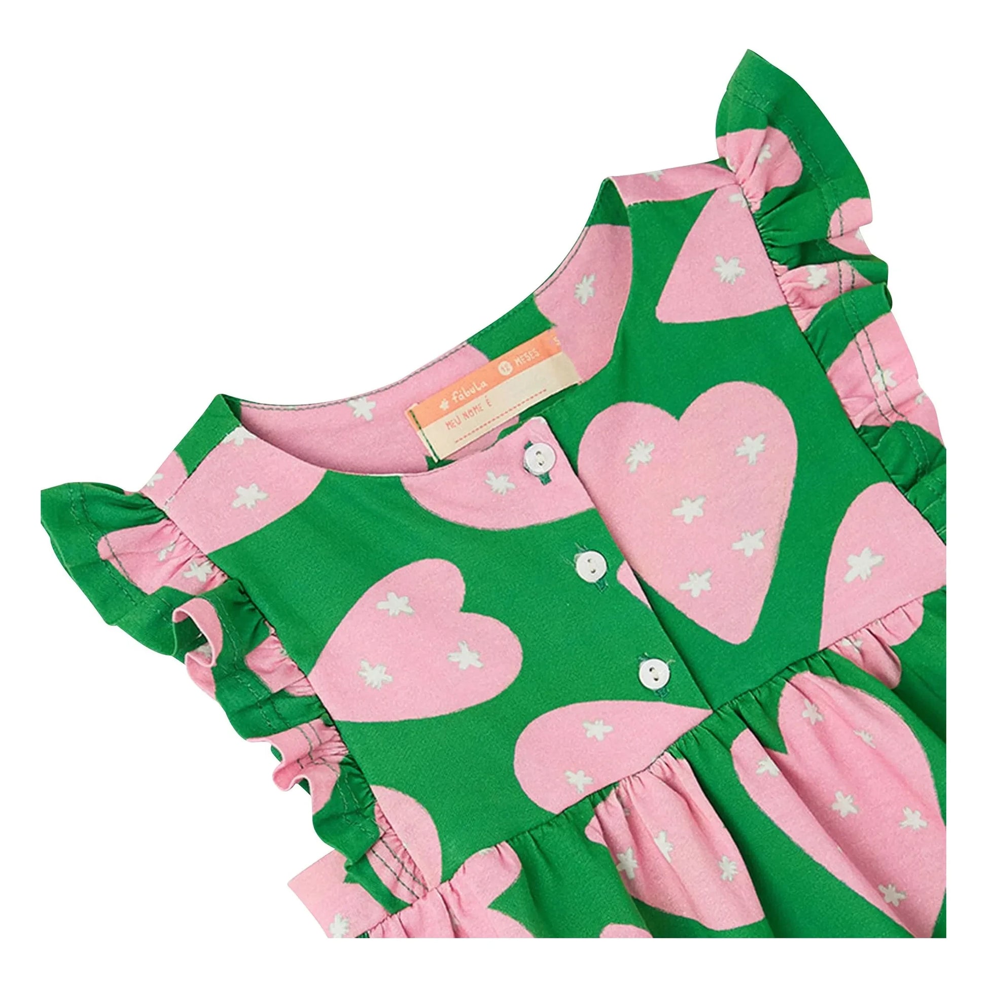 Fabula - Hearts romper | Green