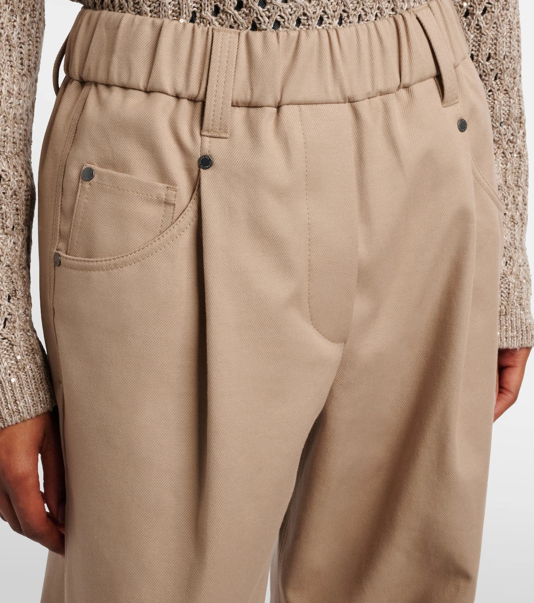 Brunello Cucinelli - Cotton-blend straight pants