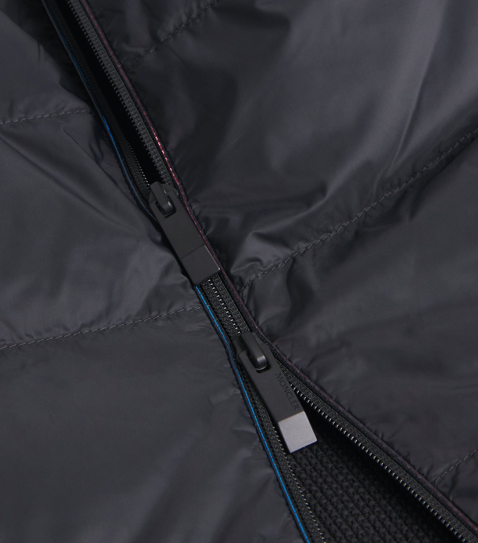 Moncler Black Cotton Down-Front Cardigan