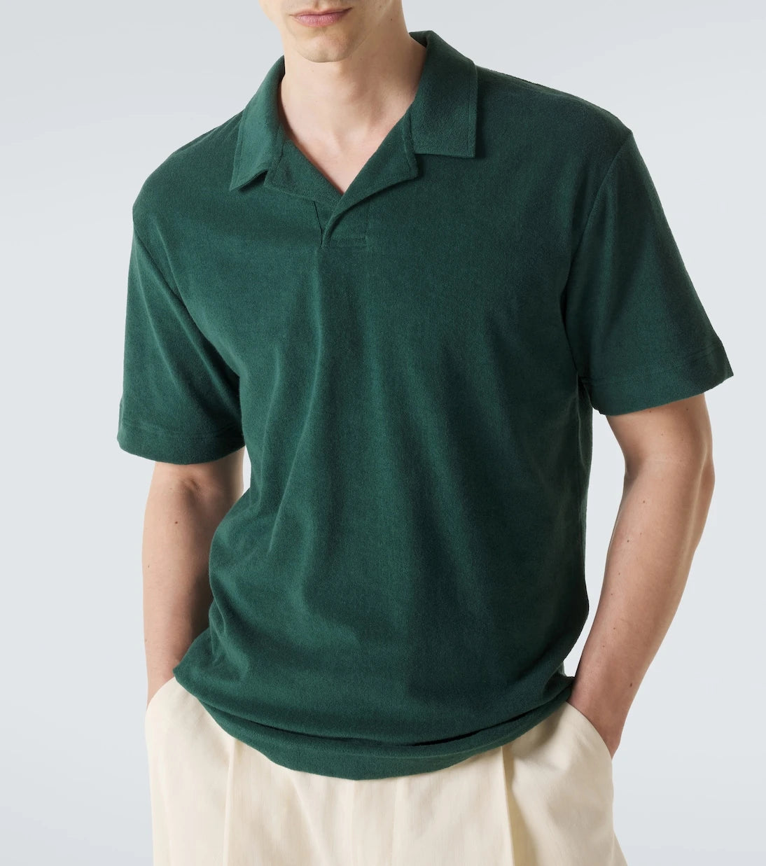 Sunspel - Cotton terry polo shirt
