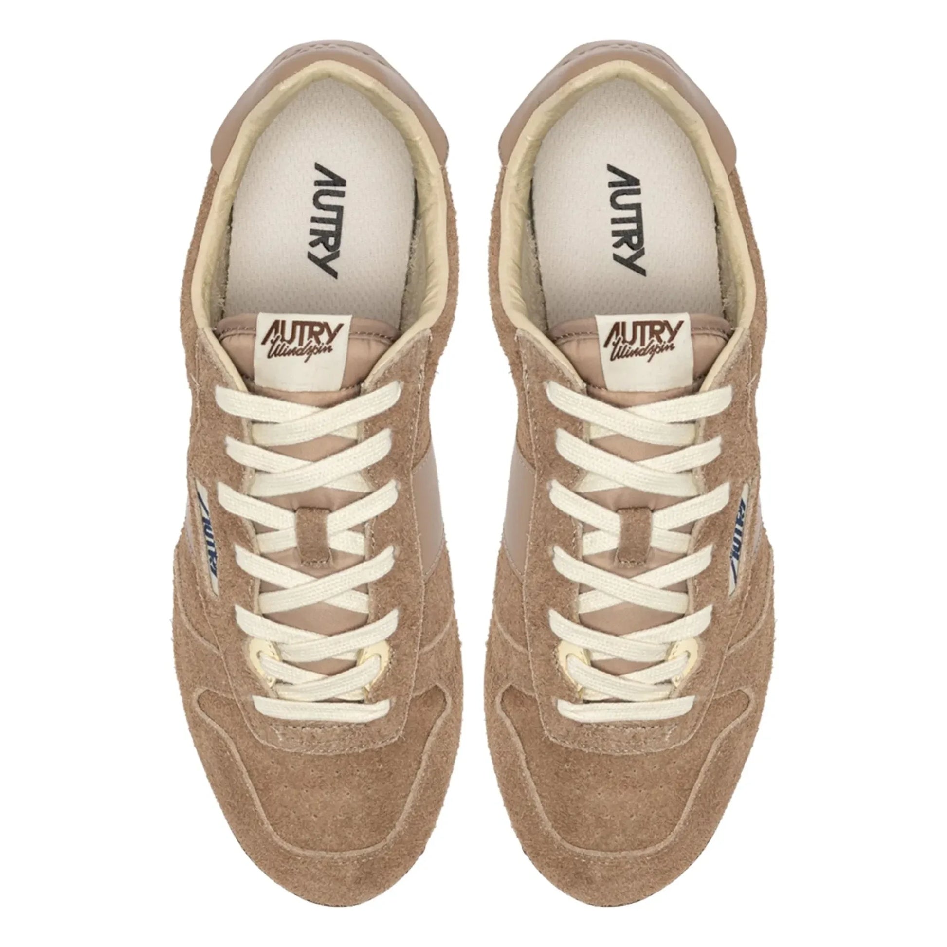 Autry - Windspin Low Suede and Leather Basket | Light brown