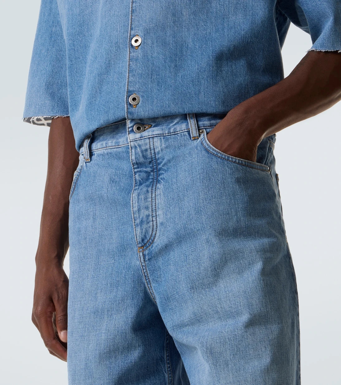 Loewe - Anagram denim shorts