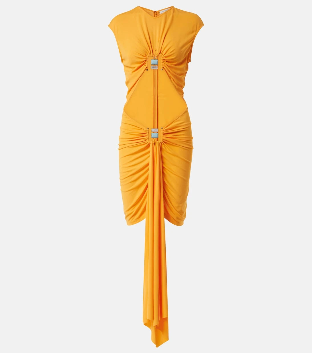 Christopher Esber - Duo Bezel cutout jersey minidress