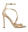 Gold Azia 110 Leather Sandals