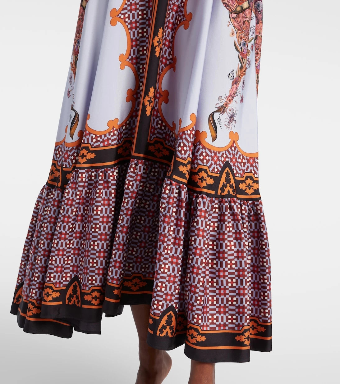 La DoubleJ - San Pietro printed silk maxi dress