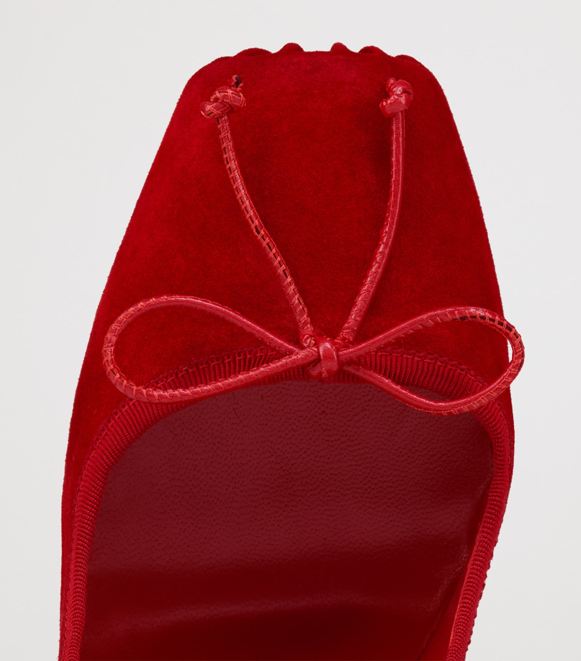 Christian Louboutin Red Cassia Nodo Leather Pumps 100