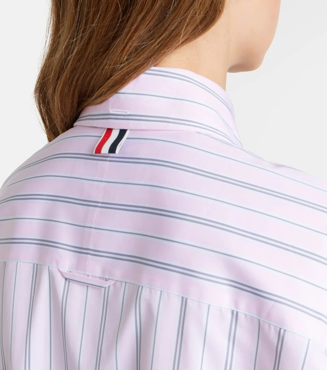 Thom Browne - Striped cotton poplin shirt