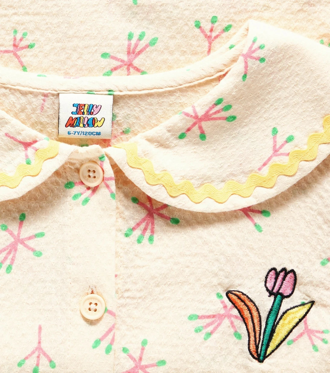 Jellymallow - Candy Flower floral sailor shirt