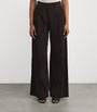 CAMILLA AND MARC Brown Suede Sonata Wide-Leg Trousers