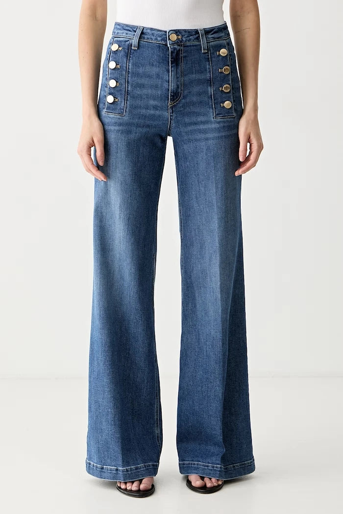 ViCOLO wide leg kadın kot pantolon