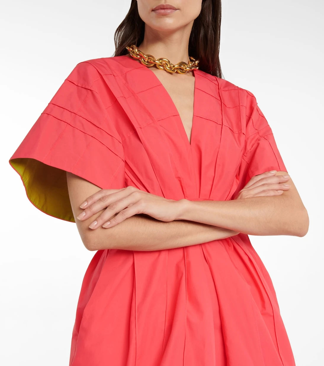 Roksanda - Deidre pleated cotton minidress