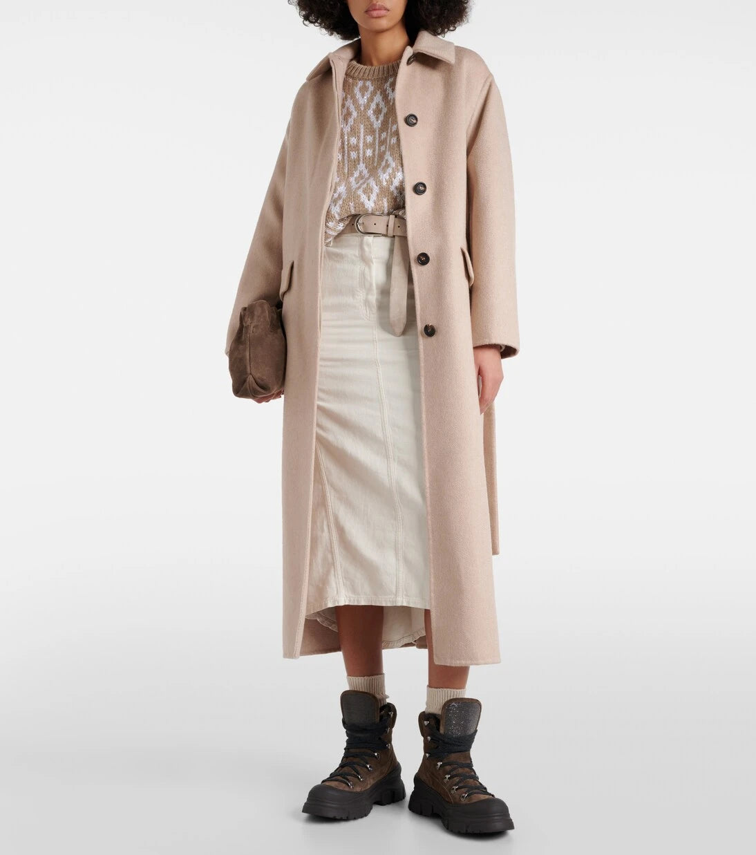 Brunello Cucinelli - Jacquard cashmere sweater