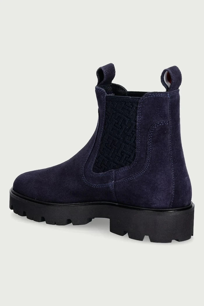 TH MONOGRAM SUEDE CHELSEA BOOT Kadın Süet Chelsea Bot