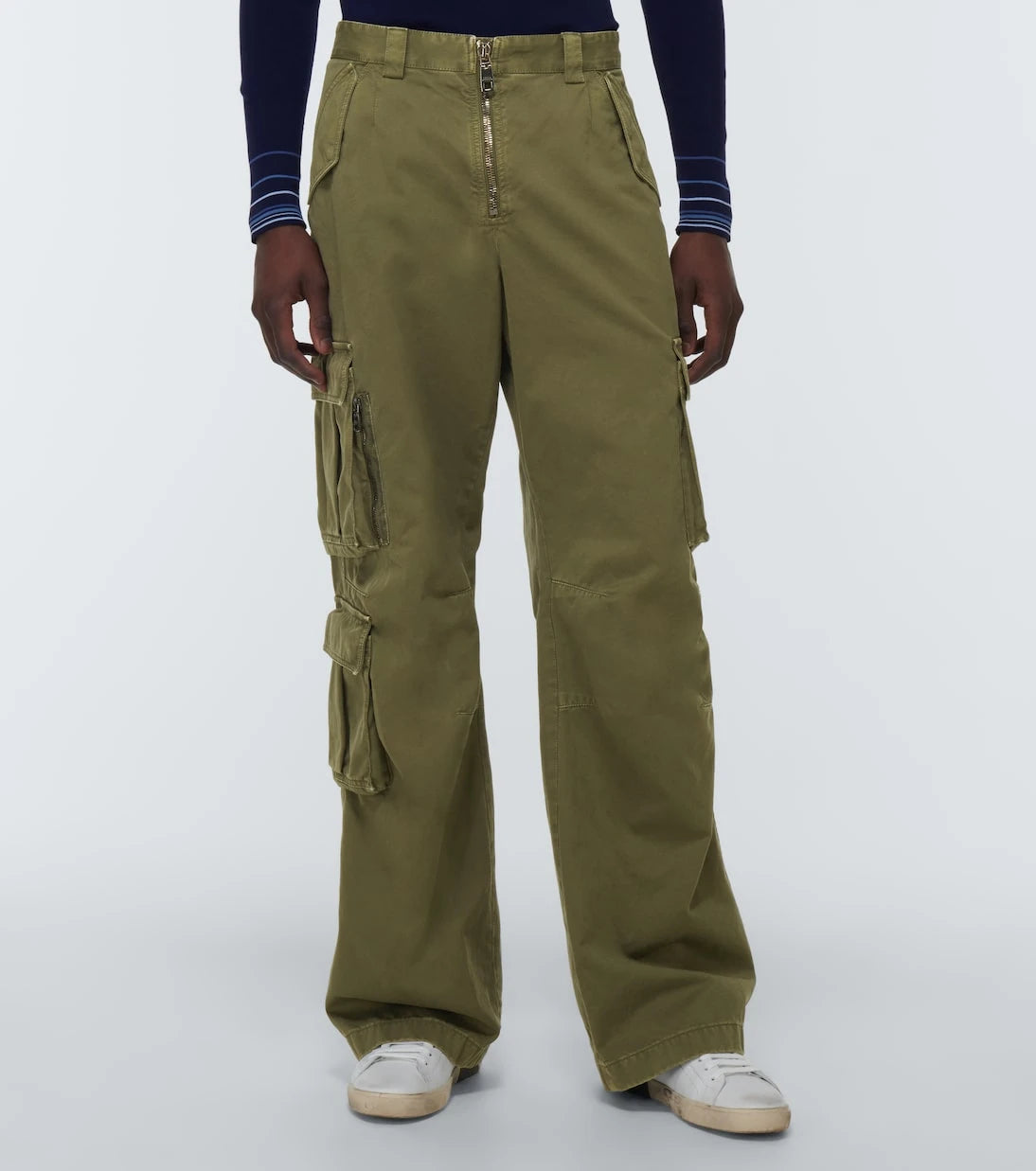 Dolce&Gabbana - High-rise cotton cargo pants