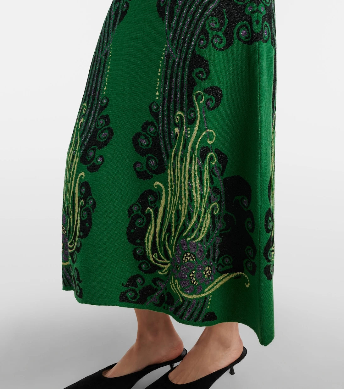 La DoubleJ - Bee jacquard midi dress