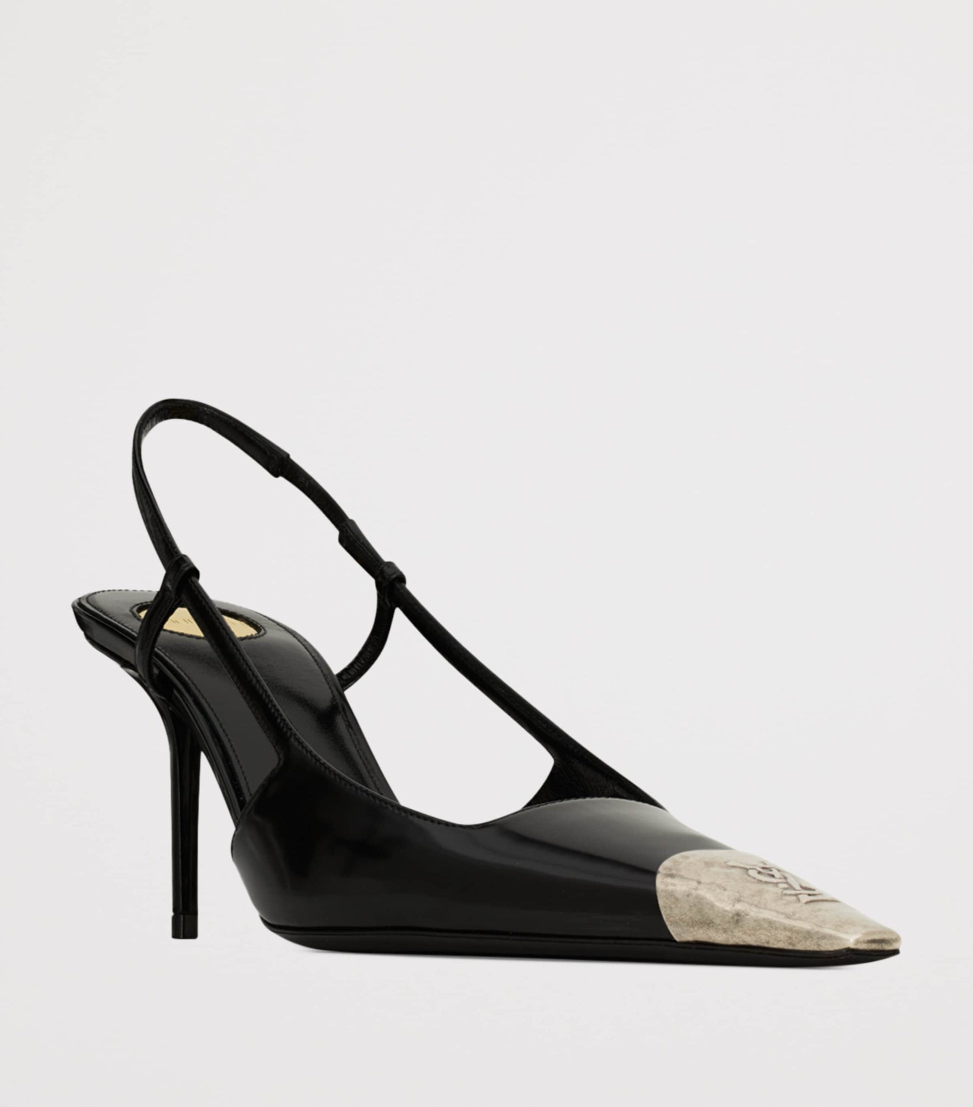 Saint Laurent Leather Jeanne Slingback Pumps 75