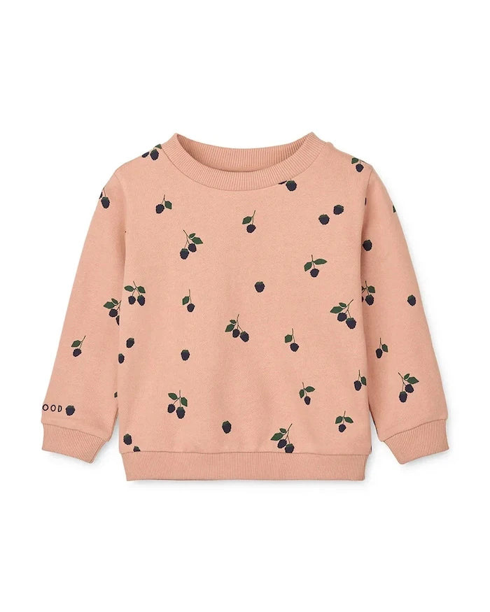Liewood Thora Desenli Çocuk Pamuklu Sweatshirt