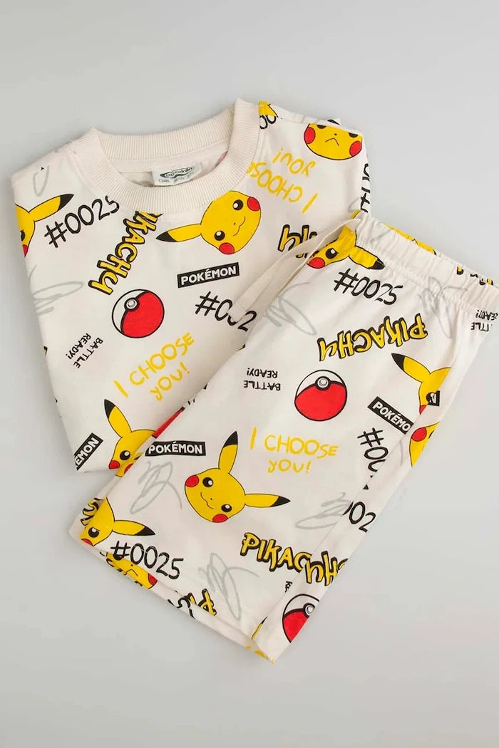 Coccodrillo iki parçalı çocuk pamuklu pijama