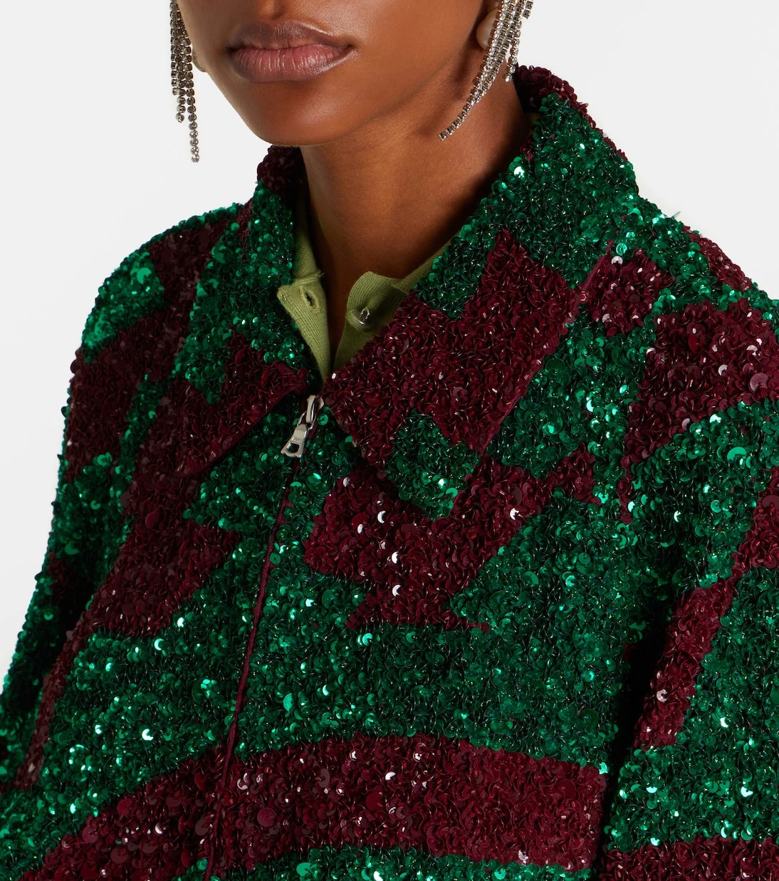 Dries Van Noten - جاكيت بلوزون بترتر