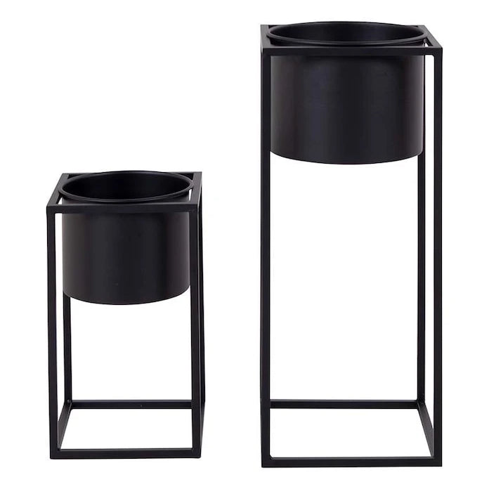 House Nordic Marla Izgaralı Saksı Seti 17 x 31 / 19,5 x 50,5 cm (2 Parça)