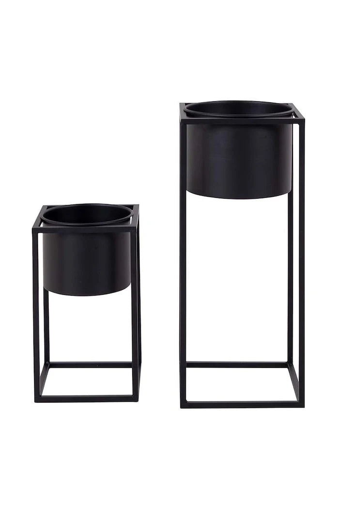 House Nordic Marla Izgaralı Saksı Seti 17 x 31 / 19,5 x 50,5 cm (2 Parça)