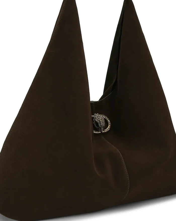 Kurt Geiger London шопинг чанта дамска от велур CHELSEA LG SLOUCH HOBO