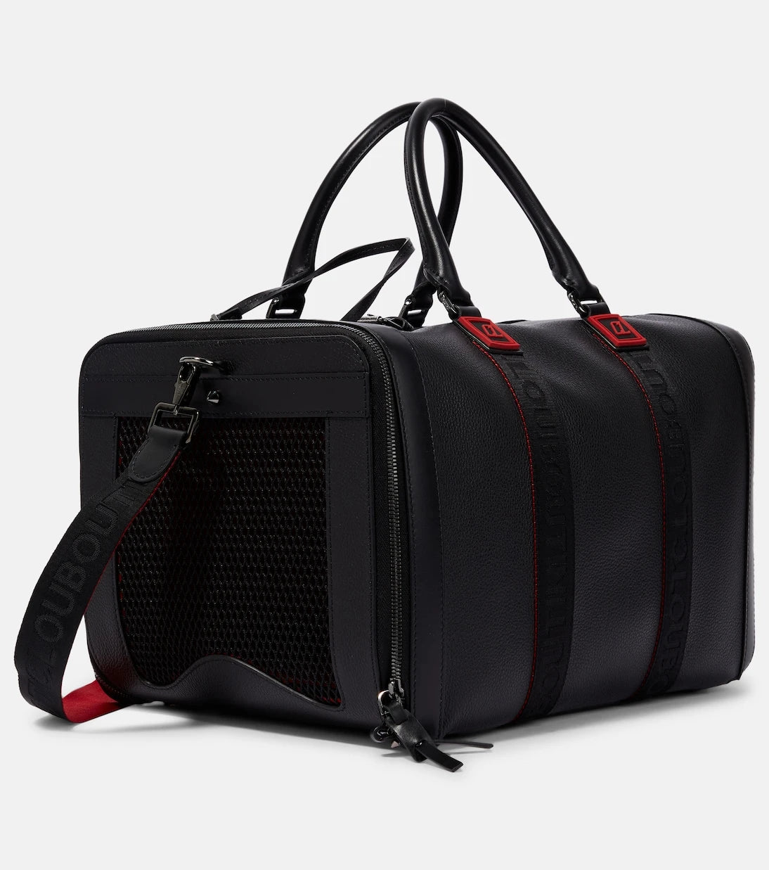 Christian Louboutin - Loubikiki leather pet carrier