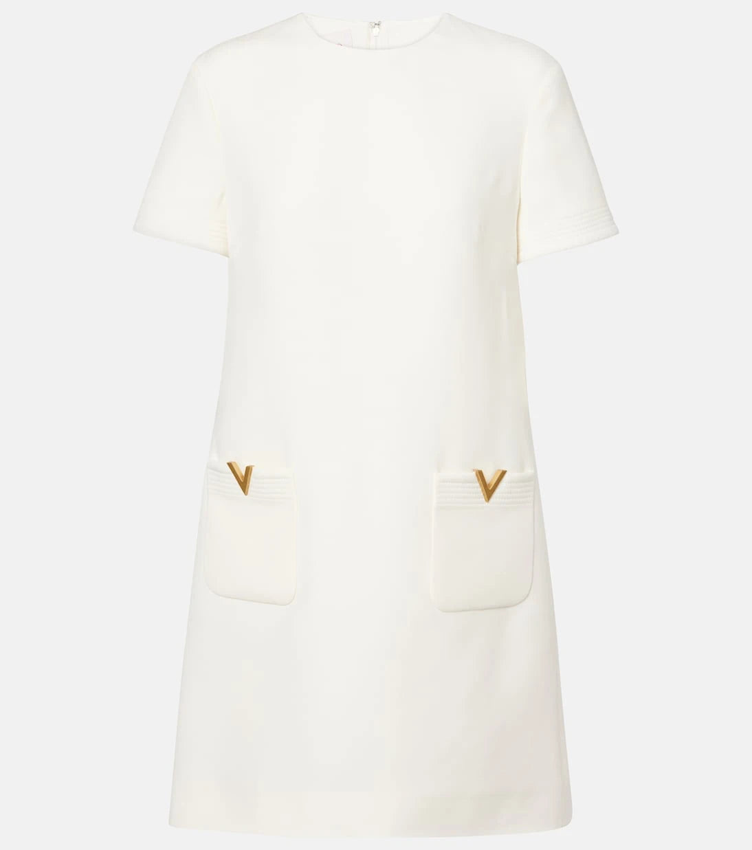 Valentino - VGold Crepe Couture minidress
