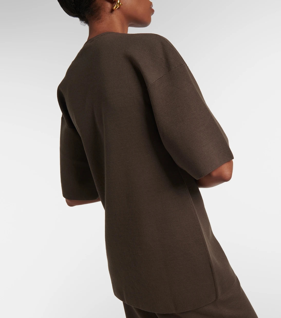 Fforme - Dwyn wool and cotton-blend T-shirt