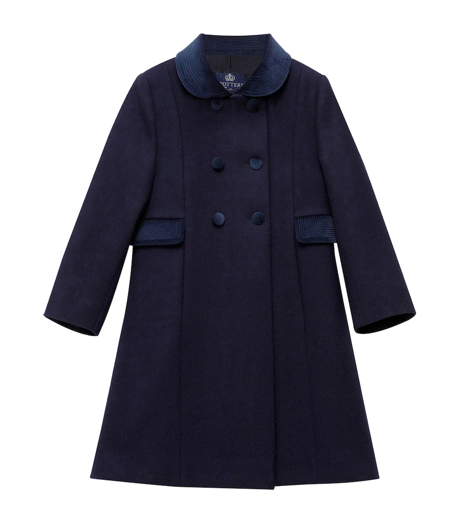 Wool Double-Breasted Coat (6-11 Years)