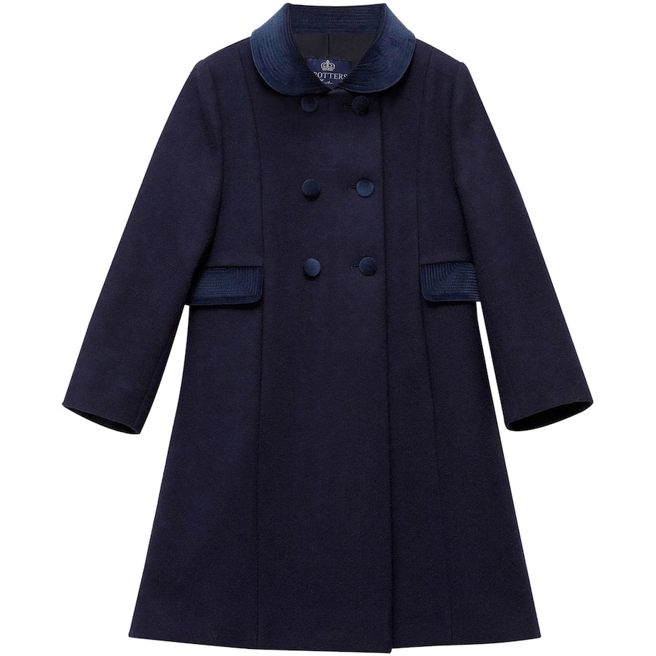 Wool Double-Breasted Coat (6-11 Years)