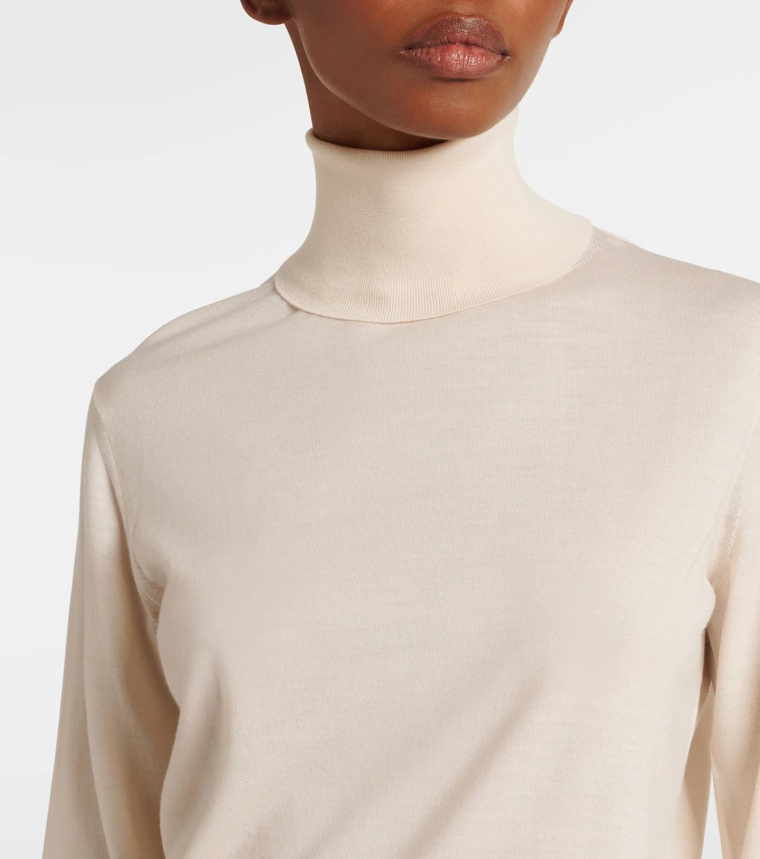The Row - Heva wool jersey turtleneck sweater