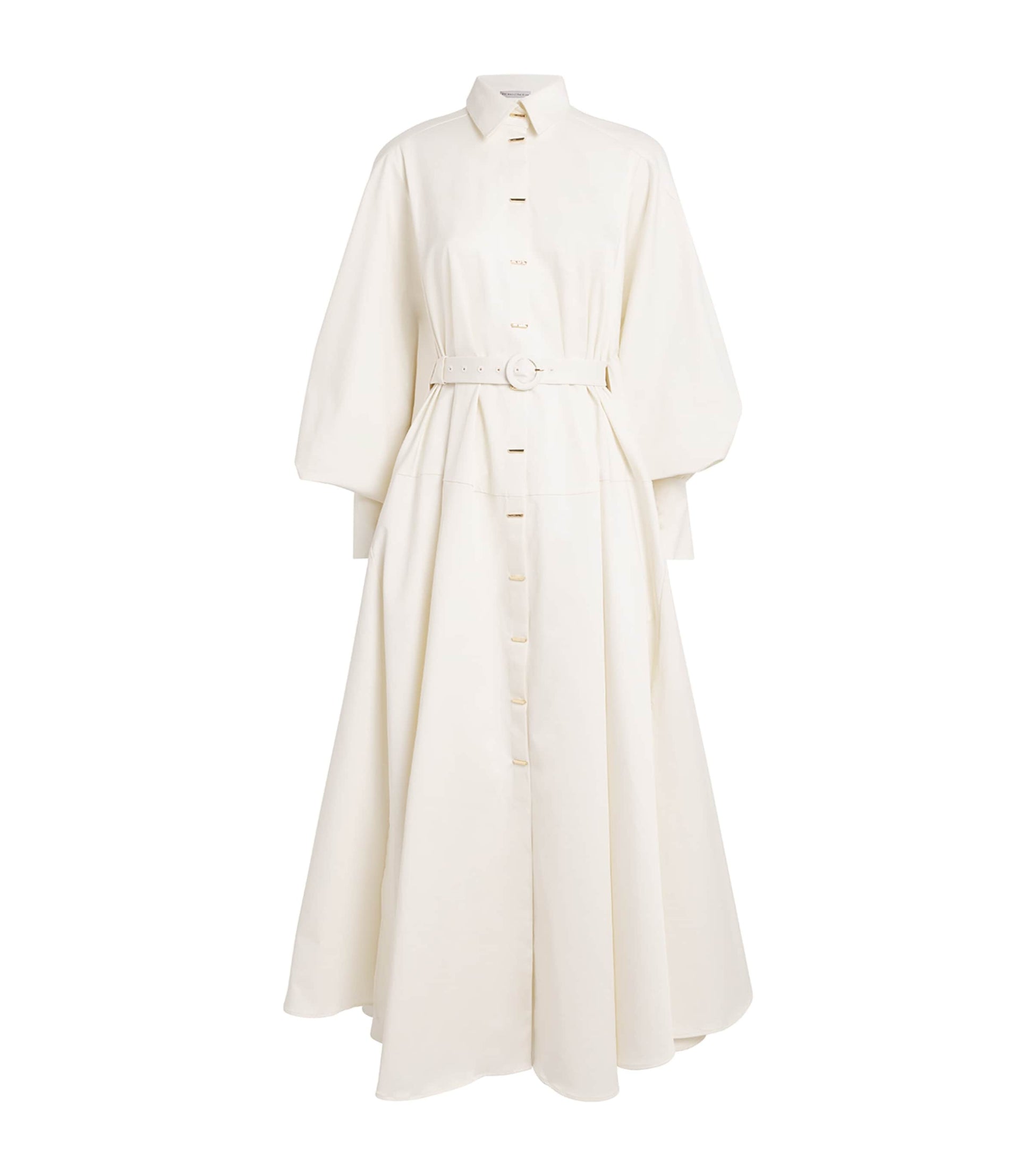 Palmer//Harding White Stretch-Cotton Comfort Found Midi Dress