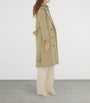 Beige Gabardine Long Trench Coat