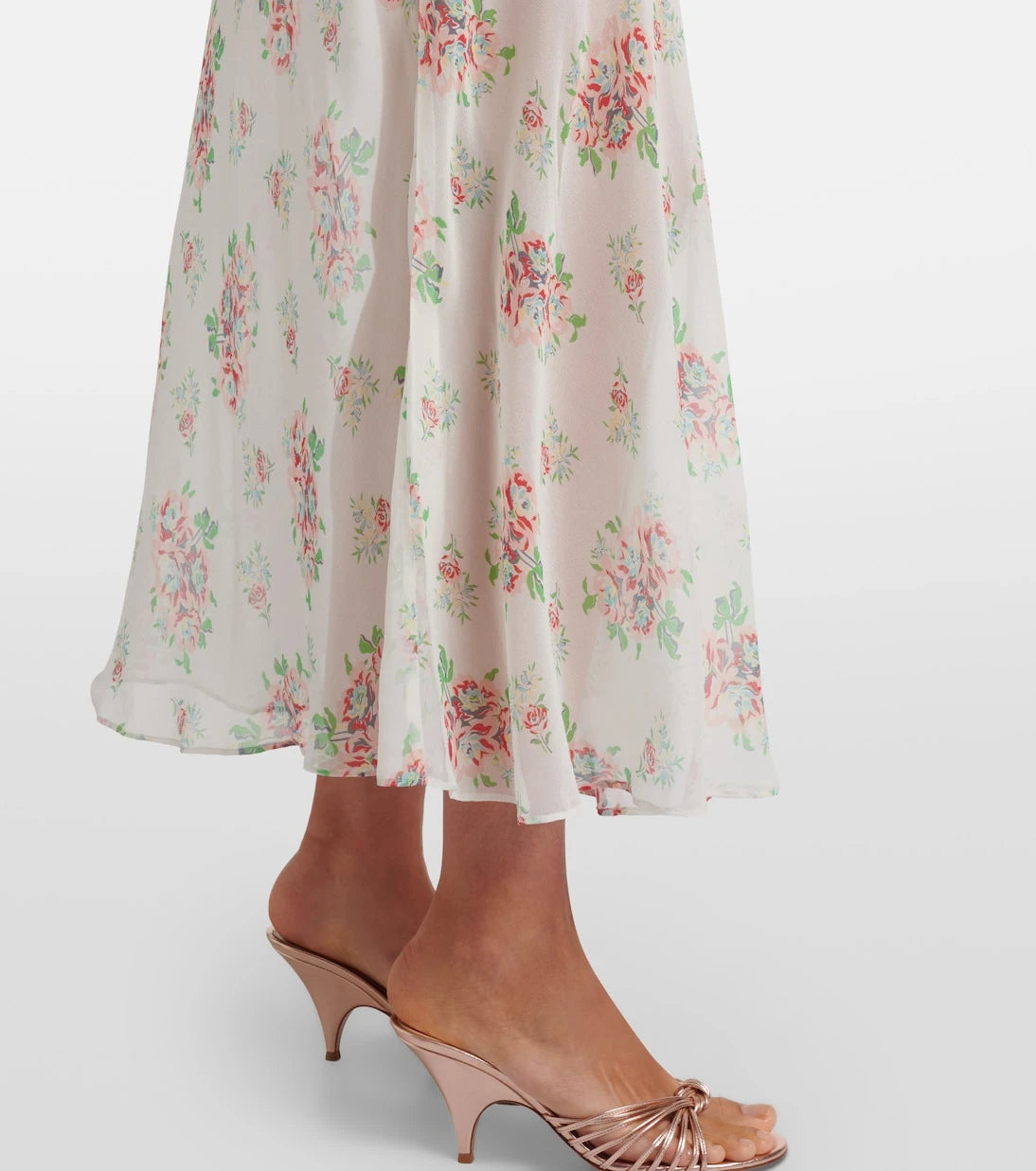 Dôen - Amelisse floral silk georgette maxi dress