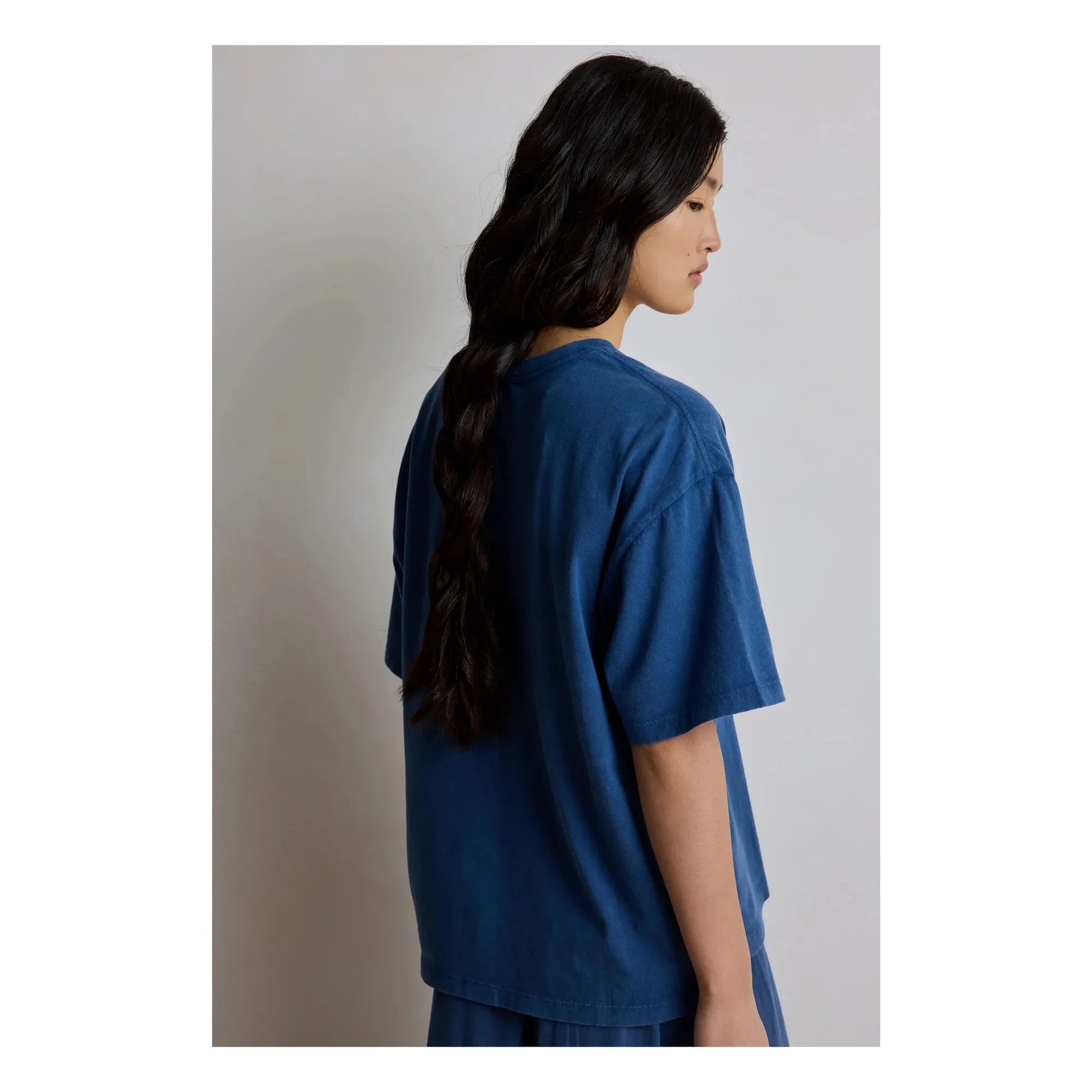 Hod - Ambre Cotton T-shirt | Navy blue