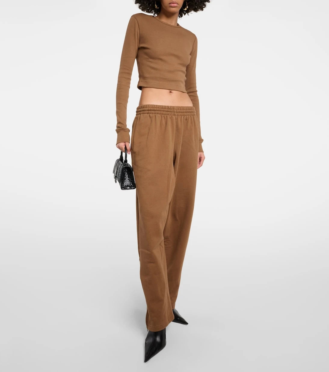 Wardrobe.NYC - x Hailey Bieber cotton jersey track pants