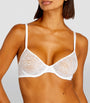 Calvin Klein White Sheer Marquisette Demi Bra